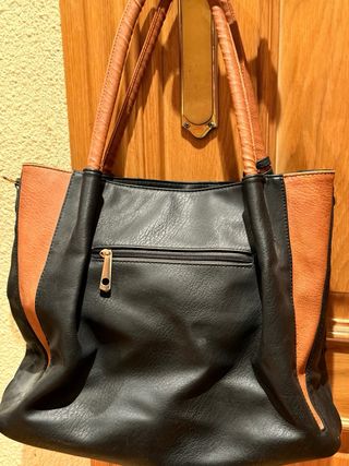 Bolso CH Carolina Herrera Negro y Marrón