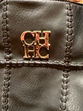 Bolso CH Carolina Herrera Negro y Marrón
