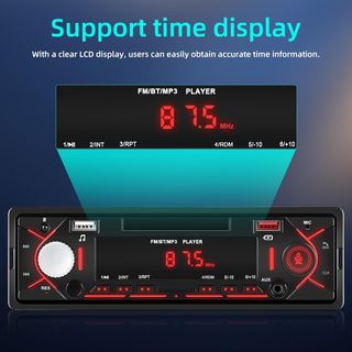 Radio Coche 1DIN Bluetooth USB AUX Manos Libres