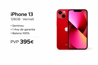 iPhone 13 128GB Vermell Seminou