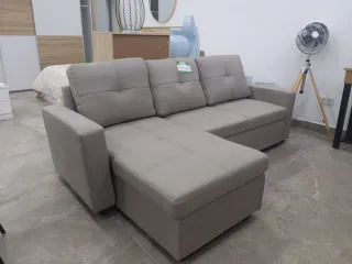 Sofá modular beige/negro