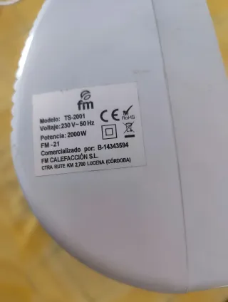 Calefactor Cerámico FM