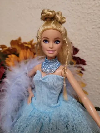 Muñeca Barbie Vestido Azul