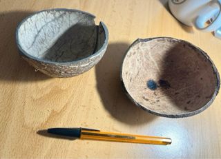 Cuencos de coco de Indonesia y Brasil