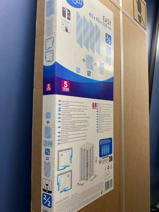 Mampara de ducha 80x80 nueva en su caja