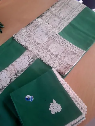 Tovaglia pizzo e 12 tovaglioli