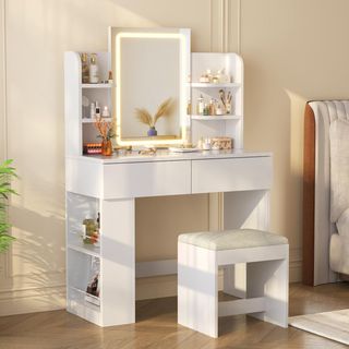 Tocador de Maquillaje con Espejo