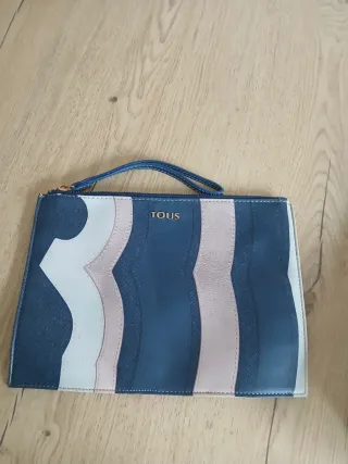 Bolso de mano Tous azul y rosa