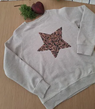 Jersey Zara estrella lentejuelas