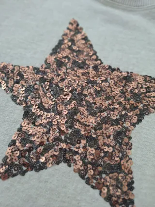 Jersey Zara estrella lentejuelas