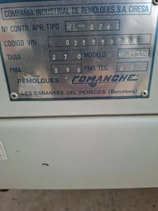 Tienda de campaña con remolque  Comanche montana