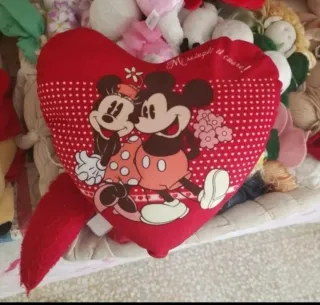 Cuscino a forma di cuore Mickey & Minnie