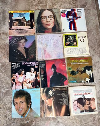 Gran colección vinilos LP + singles.Elvis, Morris,
