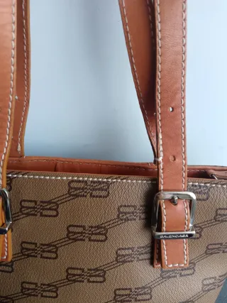 Borsa Balenciaga Marrone e Beige Monogram