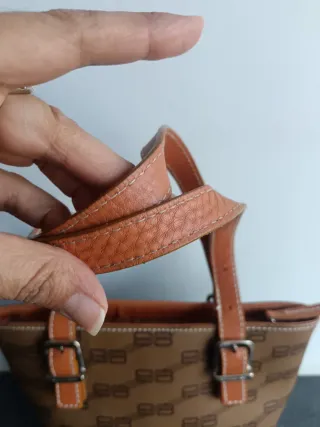 Borsa Balenciaga Marrone e Beige Monogram