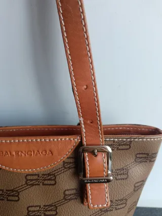 Borsa Balenciaga Marrone e Beige Monogram