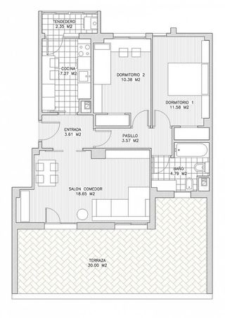 Ático en alquiler en Orcasur en Madrid