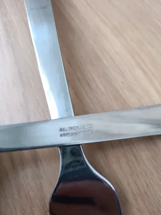 Cuchara y Tenedor Acero Inoxidable