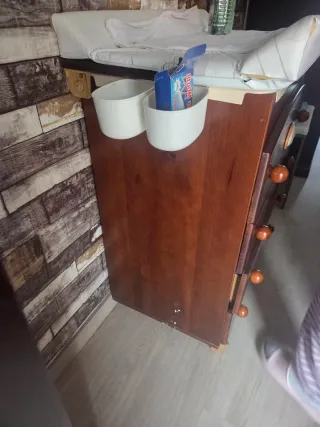 Cómoda bañera bebé madera