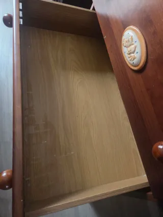 Cómoda bañera bebé madera