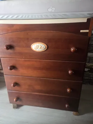 Cómoda bañera bebé madera