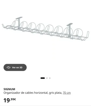 Organizador cables IKEA Signum metal