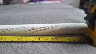 Barra cortina metálica 150cm + accesorios