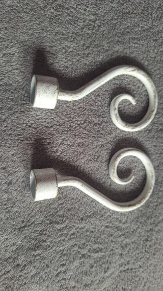 Barra cortina metálica 150cm + accesorios