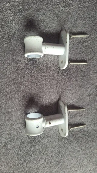 Barra cortina metálica 150cm + accesorios