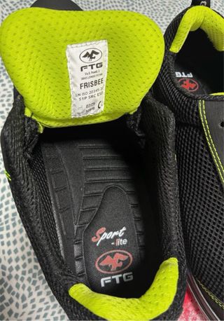 Botas de seguridad FTG negras y amarillas