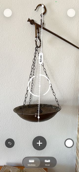 Balanza antigua de latón