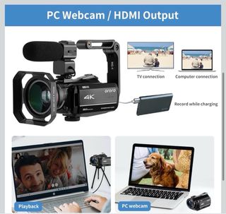 Videocamera 4K 60fps Ordro HC-1