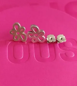 Pendientes Tous Flor Plata