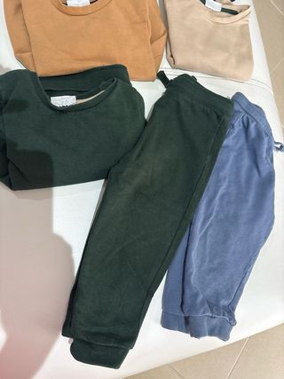 Set 5 maglie e 2 pantaloni bimbo garzati