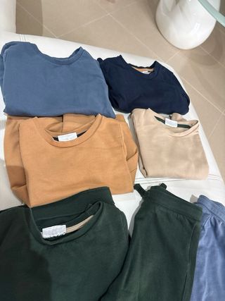 Set 5 maglie e 2 pantaloni bimbo garzati