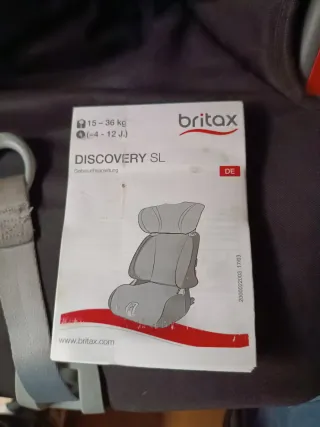 Silla coche Britax Römer negra.