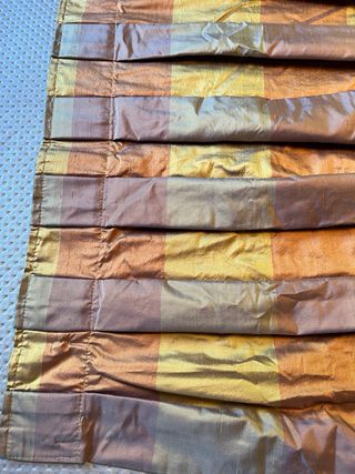 2 caídas cortina de seda salvaje