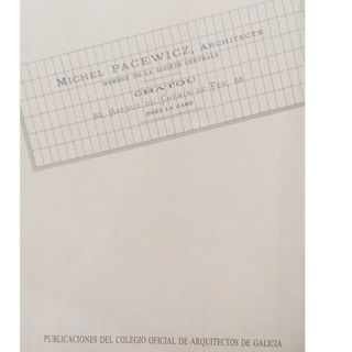 Libro Pacewicz Arquitecto Vigués - Vigo