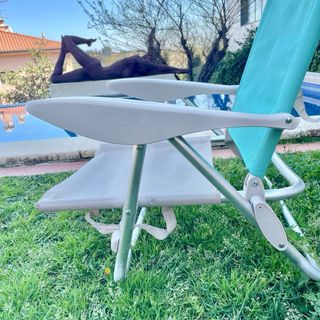 Silla plegable baja y tumbona