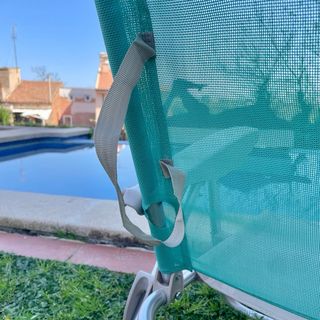 Silla plegable baja y tumbona