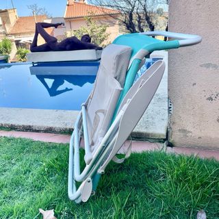Silla plegable baja y tumbona
