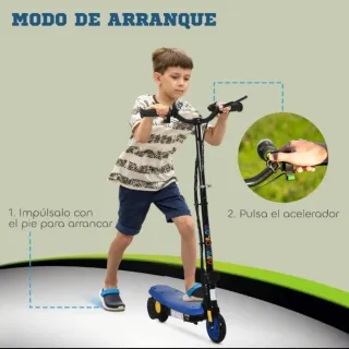Patinete Eléctrico Infantil plegable faro led
