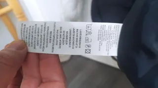 Abrigo Sonique Talla XL Azul y Blanco