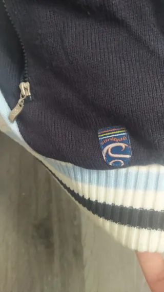 Abrigo Sonique Talla XL Azul y Blanco