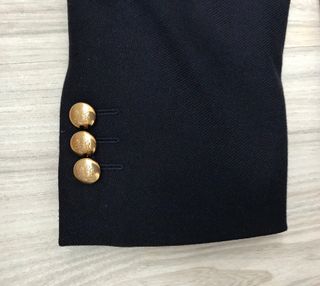 Americana Zara Talla 50 Azul Rayas Rojas