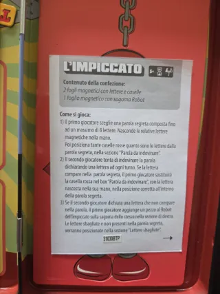 L'Impiccato Magnetico Gioco da Viaggio