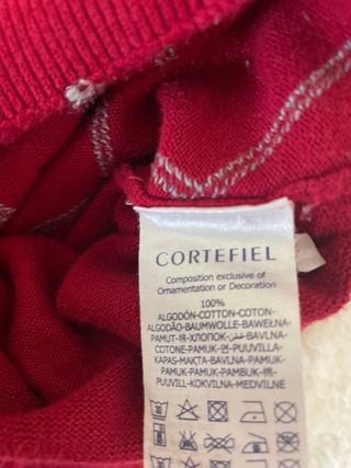 Jersey Cortefiel rombos algodón