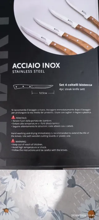 Set 4 Coltelli Bistecca MasterPRO