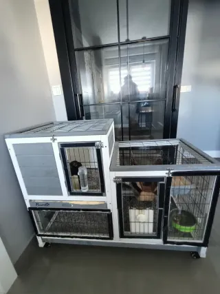 Jaula para roedores grande usada
