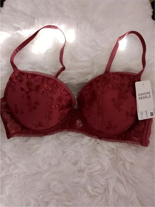 Simone Pérèle sujetador rojo encaje